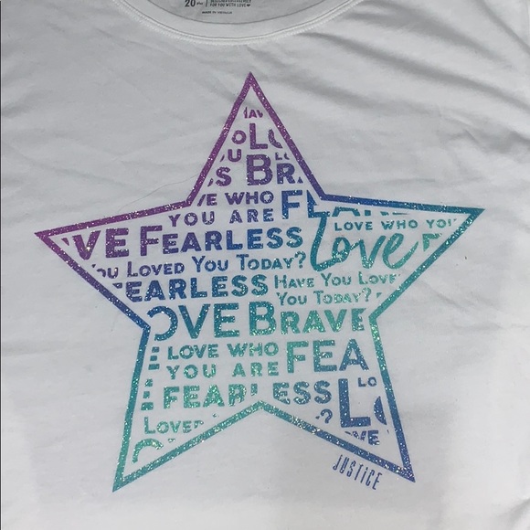 White justice Tee - Picture 2 of 3